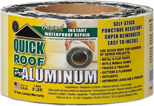 Alt view image 3 of 8 - QR325 Roof Seal Tape, Aluminum, 3-In.  x 25-Ft. - Quantity 1