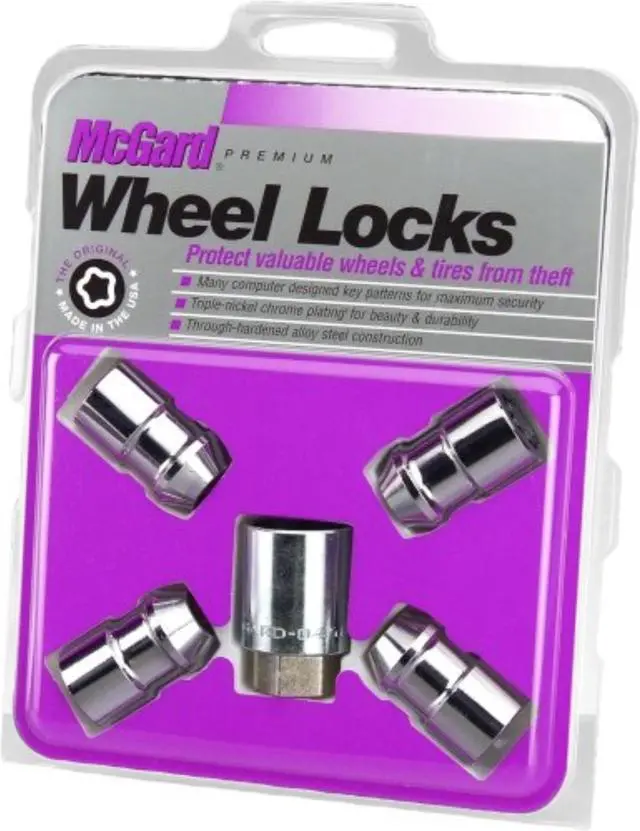 Alt view image 9 of 13 - McGard 24198 Chrome Cone Seat Wheel Lock Set (1/2"-20)