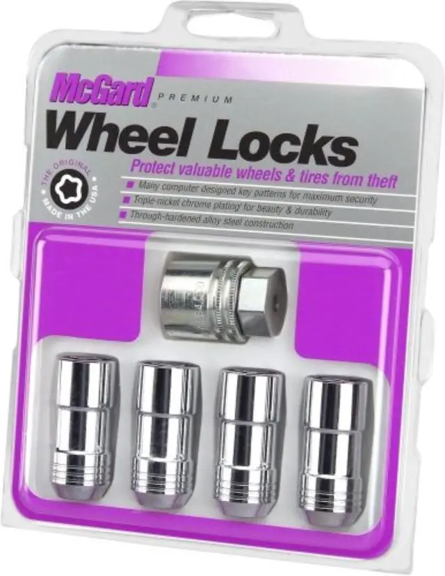Alt view image 9 of 13 - McGard 24234 Chrome Cone Seat Wheel Lock Set (9/16"-18)
