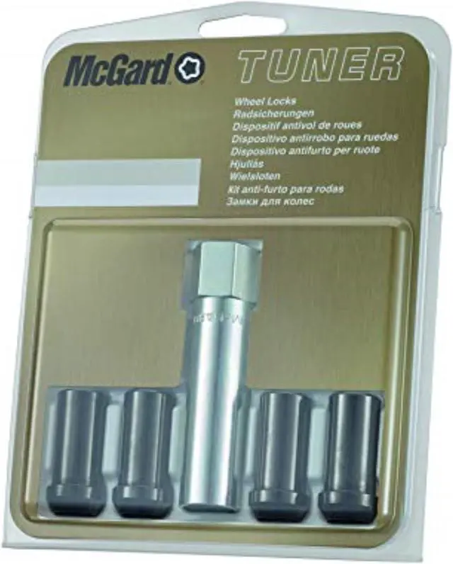 Alt view image 13 of 18 - McGard 25116 Chrome/Black Tuner Style Cone Seat Wheel Lock Set (M14 x 1.5)