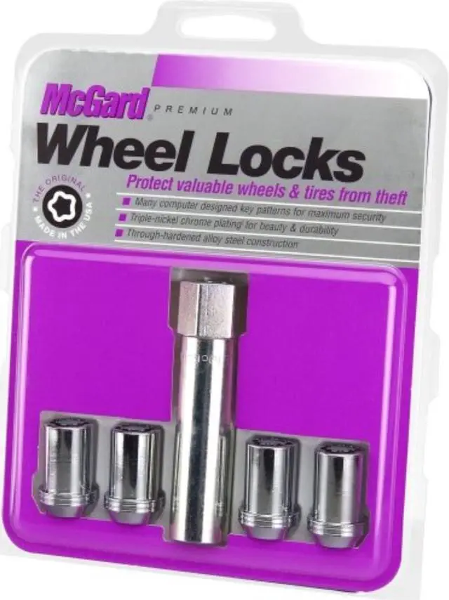 Alt view image 9 of 11 - McGard 25254 Chrome Tuner Style Cone Seat Wheel Lock Set (M12 x 1.25)