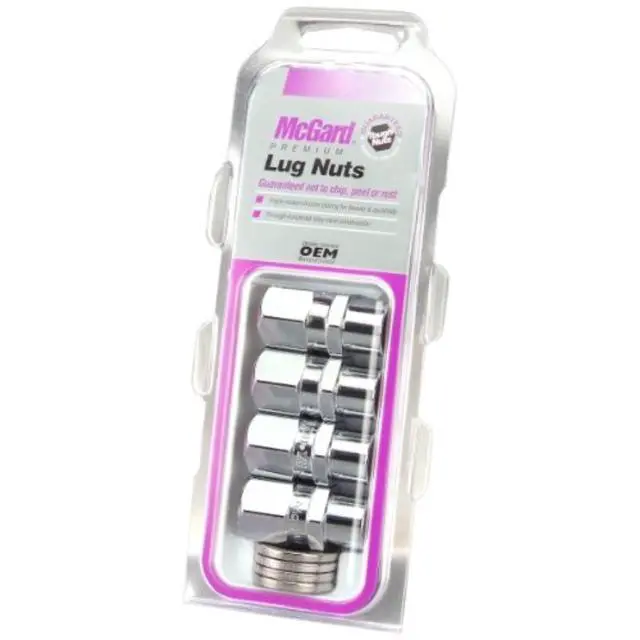 Alt view image 13 of 14 - McGard 60127 Chrome Racing Pro Stock .490" Shank Style Lug Nut Set (1/2"-20)