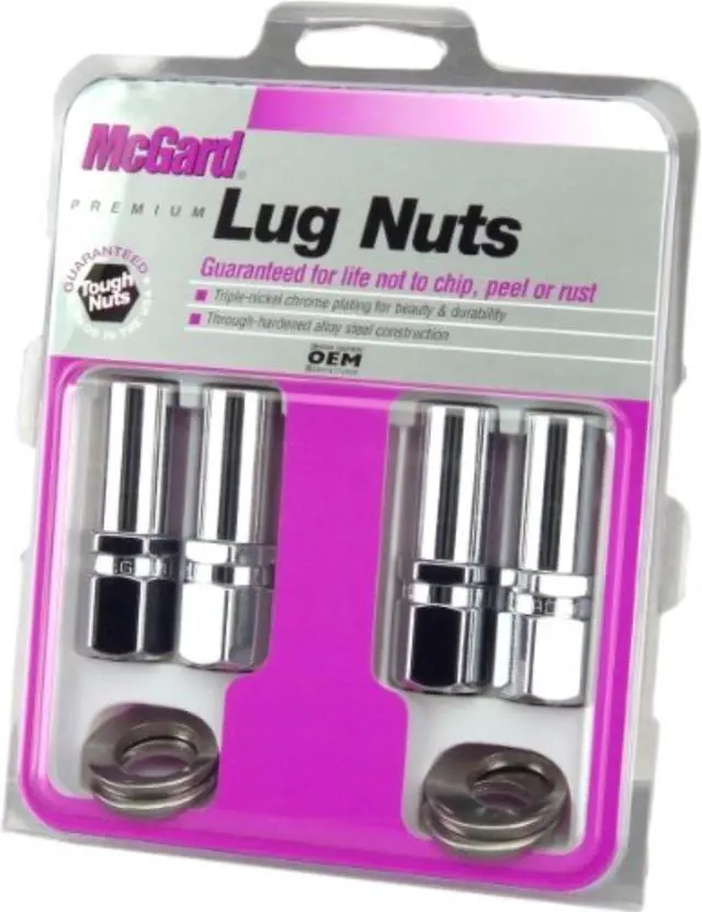Alt view image 13 of 13 - McGard 63004 Chrome Extra Long 1.365" Shank Style Lug Nut Set (1/2"-20)