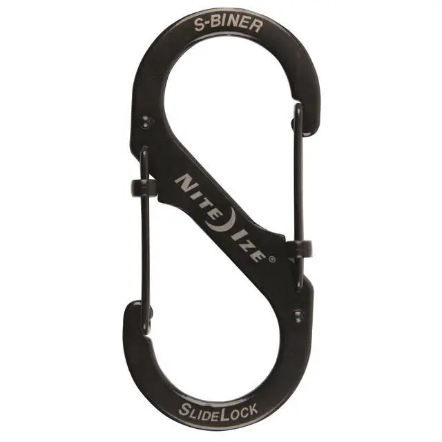 Alt view image 11 of 12 - NITE IZE LSB4-01-R3 Locking Carabiner,3-3/5 In.,Steel,Black