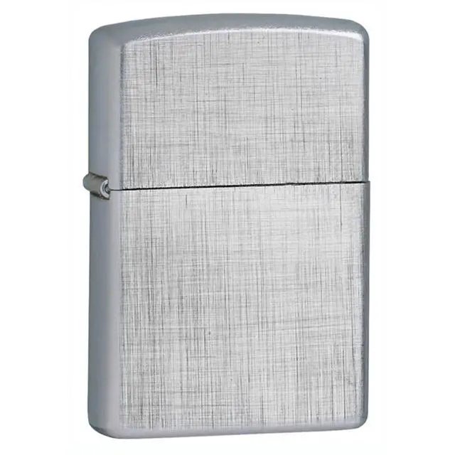 Alt view image 15 of 19 - Zippo ZOZO28181 Lighter Linen Weave Chrome 28181
