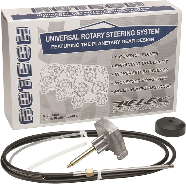 Alt view image 10 of 11 - UFLEX USA INC UFLEX ROTECH 13' STEERING PACK INCLUDES CABLE BEZEL HELM ROTECH13FC