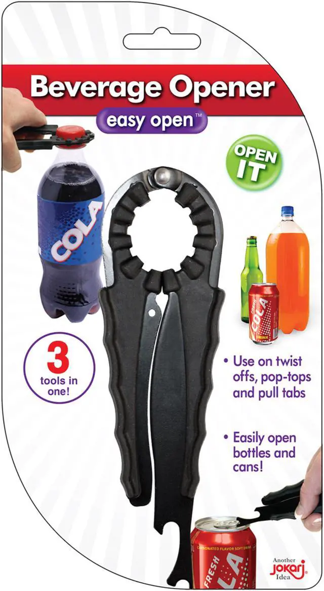 Alt view image 8 of 8 - Jokari Easy-Open Beverage Opener - Use on Twist Offs, Pop-Tops and Pull Tabs