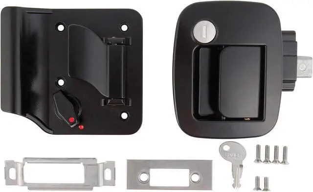 Main image of AP Products 013-688 Bauer Travel Trailer Lock - Black