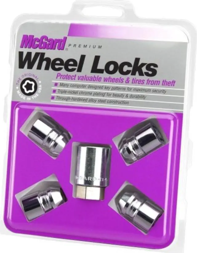 Alt view image 9 of 11 - McGard 24193 Chrome Cone Seat Wheel Lock Set (1/2"-20)