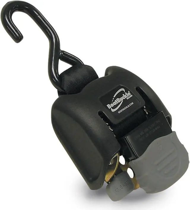 Alt view image 4 of 7 - BOATBUCKLE G2 RETRACTABLE BOW TIE DOWN 1500LBS 14-43" SS F14393