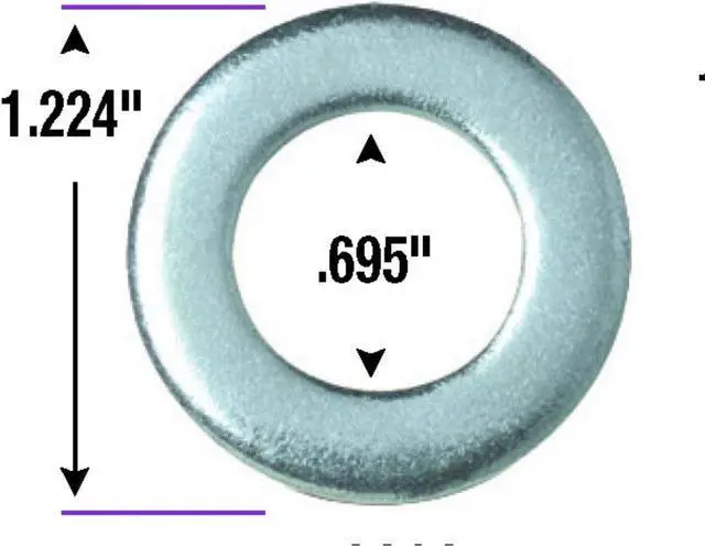 Alt view image 4 of 4 - Gorilla G2079903 SHORT SHANK WASHER 100/BX