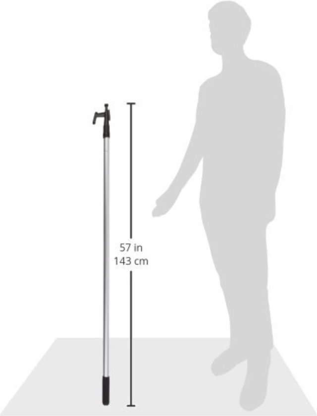 Alt view image 8 of 19 - star brite boat hook telescoping, floating & unbreakable extends from 4' to 8'