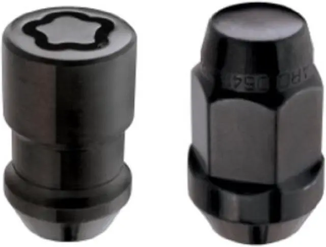 Alt view image 9 of 12 - McGard 84551 Chrome/Black Bulge Cone Seat Wheel Install Kit; 5 Lug (1/2"-20)