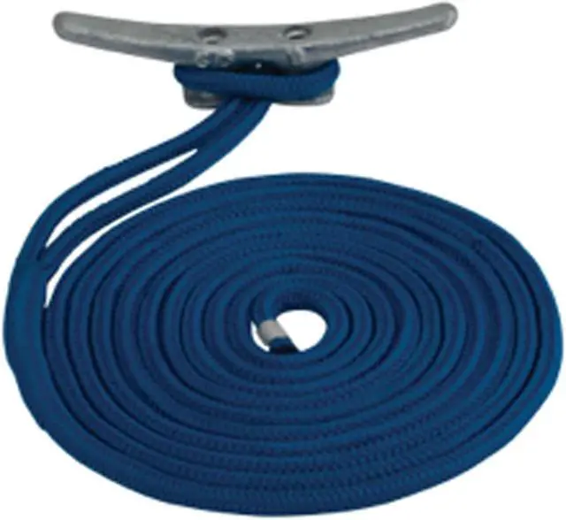 Main image of Sea-Dog 302112030BK-1 Premium Double Braid Nylon Dock Line - 1/2" x 30', Black