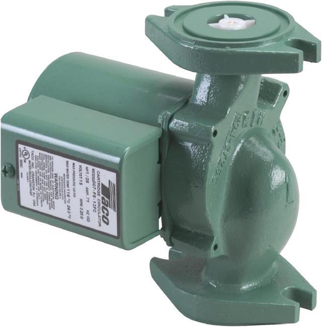 Alt view image 8 of 8 - Taco Model 007 (007-F5) Cast Iron Cartridge Circulator Pump (1/25 HP, 125 PSI)