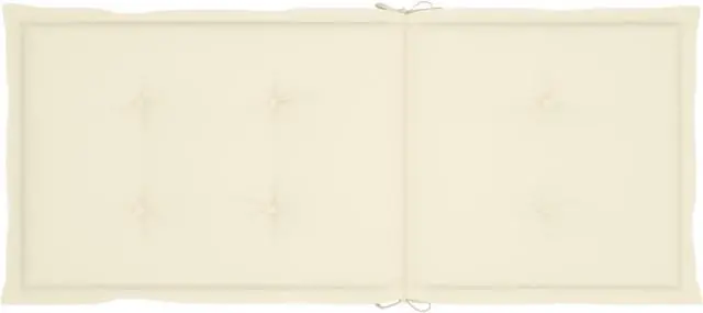 Alt view image 7 of 16 - vidaXL Chair Cushion 6 Pcs Outdoor Garden High Back Chair Cushion Cream Fabric