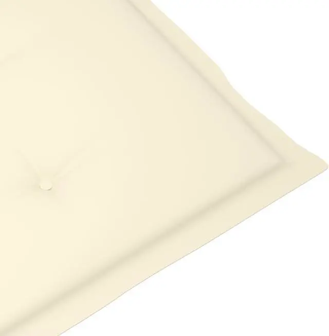 Alt view image 8 of 16 - vidaXL Chair Cushion 6 Pcs Outdoor Garden High Back Chair Cushion Cream Fabric