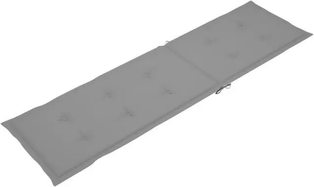 Alt view image 10 of 14 - vidaXL Chair Cushion Outdoor Water Repellent Deck Chair Seat Cushion Pad Gray