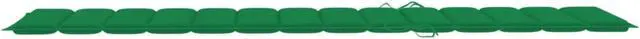 Alt view image 7 of 17 - vidaXL Sun Lounger Cushion Green 78.7" Fabric Outdoor Patio Lounge Seating Pad