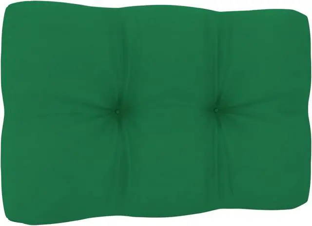 Alt view image 8 of 17 - vidaXL Chair Cushion 2 Pcs Outdoor Pallet Seat Cushion Sofa Pad Green Fabric