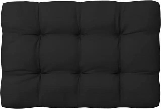 Alt view image 11 of 12 - vidaXL Chair Cushion 3 Pcs Outdoor Pallet Seat Cushion Sofa Pad Black Fabric