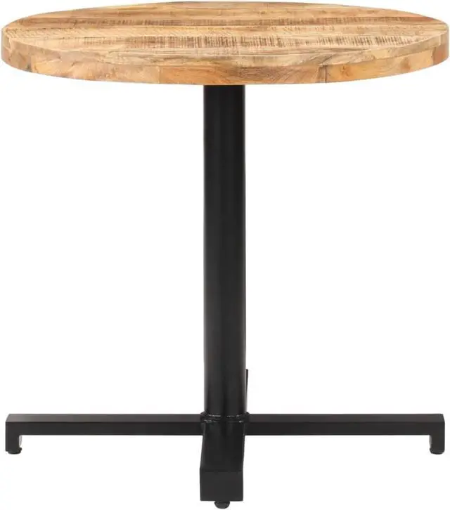 Alt view image 2 of 15 - vidaXL Bistro Table Round 31.5"x29.5" Rough Mango Wood