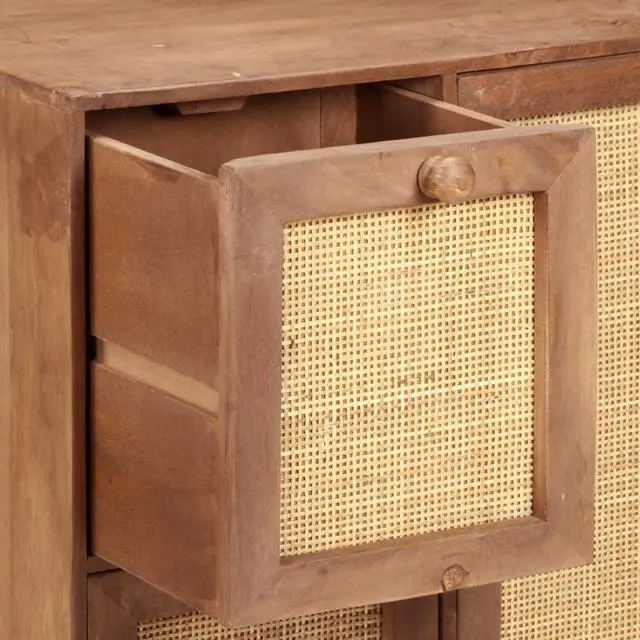 Alt view image 9 of 16 - vidaXL Sideboard Coffee Bar Buffet Hallway Entryway Cabinet Solid Wood Mango