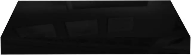 Alt view image 4 of 17 - vidaXL Floating Wall Shelf High Gloss Black 15.7"x9.1"x1.5" MDF