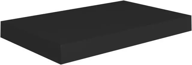 Alt view image 2 of 11 - vidaXL Floating Wall Shelf Black 15.7"x9.1"x1.5" MDF