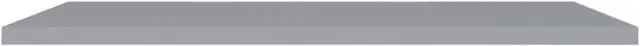 Alt view image 3 of 11 - vidaXL Floating Wall Shelf Gray 47.2"x9.3"x1.5" MDF