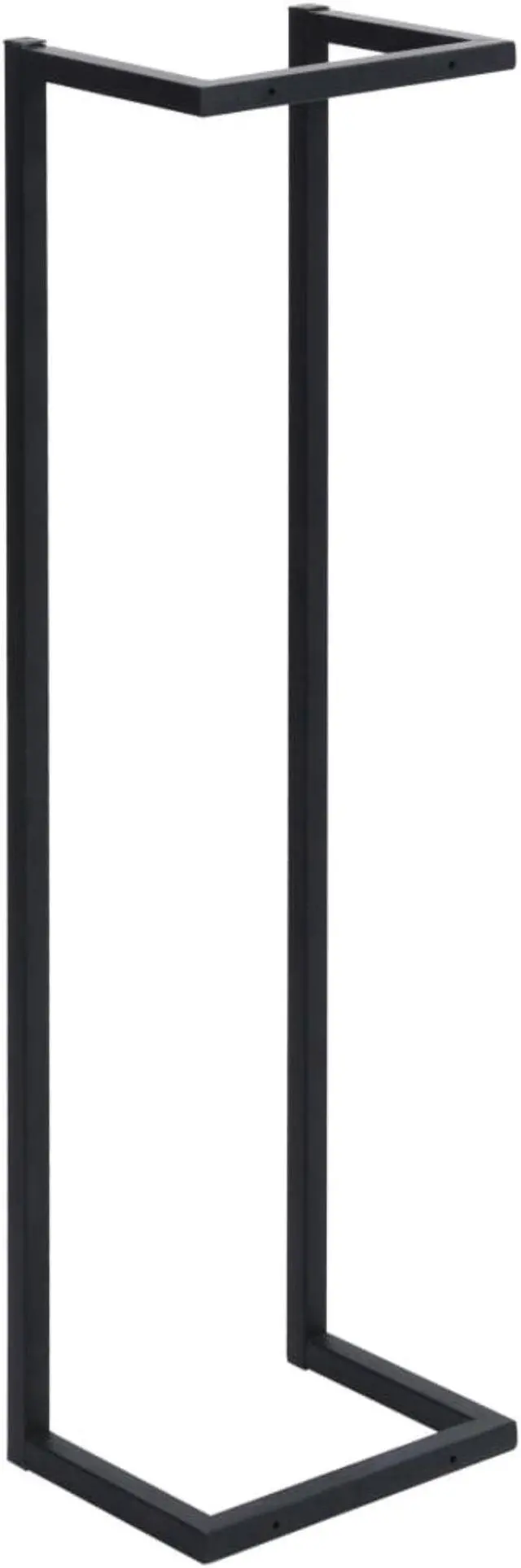Alt view image 11 of 14 - vidaXL Towel Rack Wall Mounted Bath Towel Storage for Bathroom Black Iron