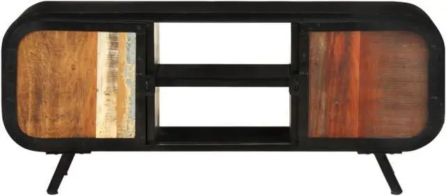 Alt view image 10 of 13 - vidaXL TV Stand TV Console Sideboard TV Unit Media Unit Solid Reclaimed Wood