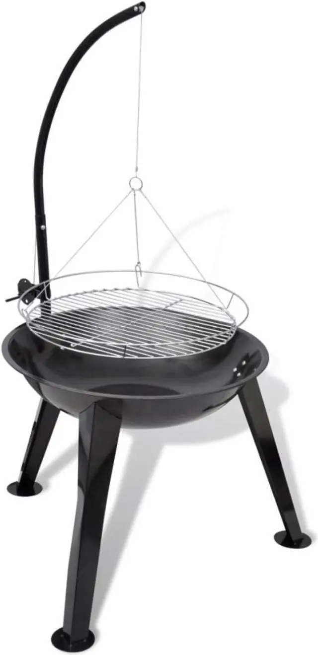 Alt view image 5 of 9 - vidaXL Charcoal Barbecue Charcoal Grill BBQ Grill for Outdoor Camping Picnic