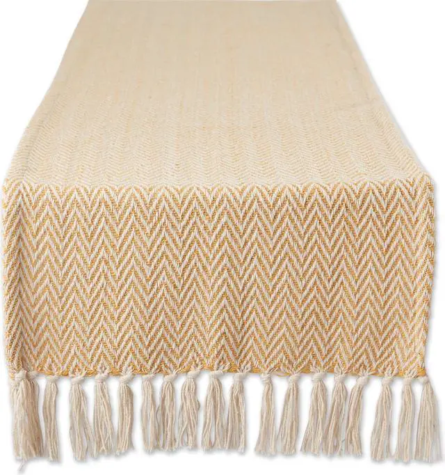 Main image of DII Honey Gold Chevron Table Runner 15x108