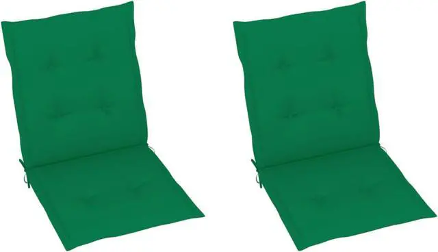 Alt view image 6 of 14 - vidaXL Chair Cushion 2 Pcs Outdoor Patio Chair Cushion Pad Green Oxford Fabric
