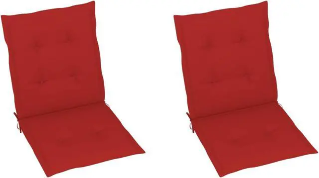 Alt view image 6 of 19 - vidaXL Chair Cushion 2 Pcs Outdoor Patio Chair Cushion Pad Red Oxford Fabric