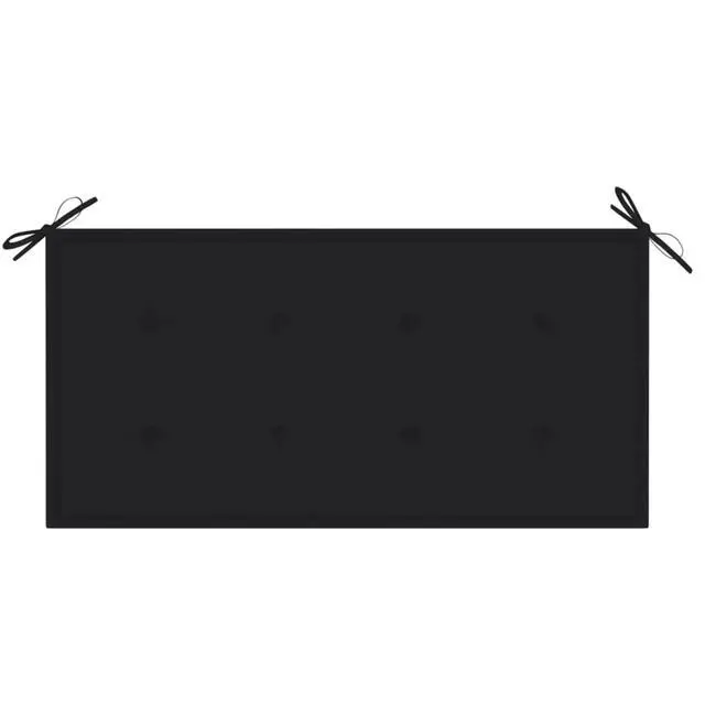 Alt view image 6 of 14 - vidaXL Garden Bench Cushion Black 39.4" Outdoot Seat Patio Seat Cushion