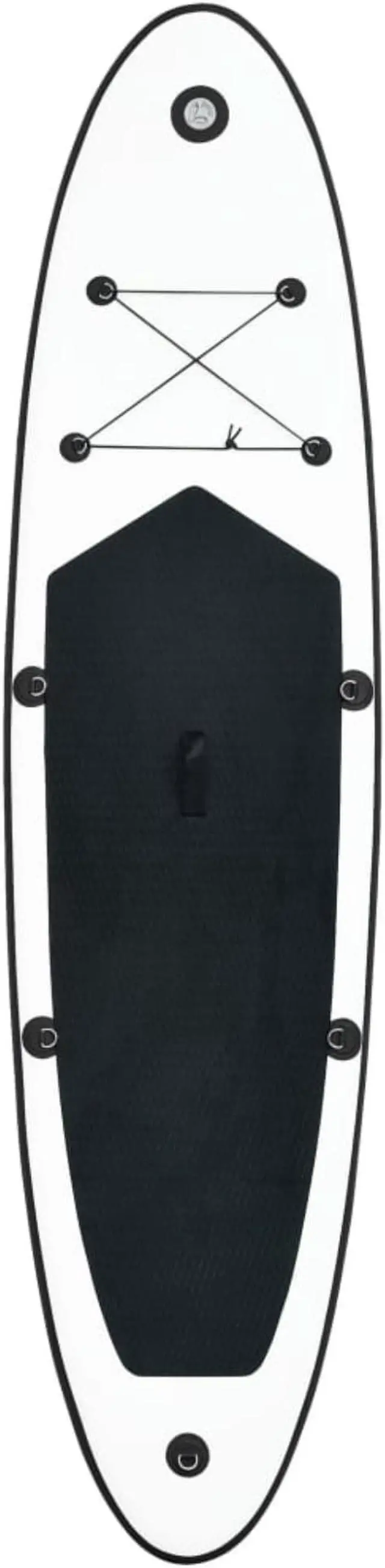 Alt view image 10 of 12 - vidaXL Paddleboard Set with Accessories Inflatable Paddleboard Black and White