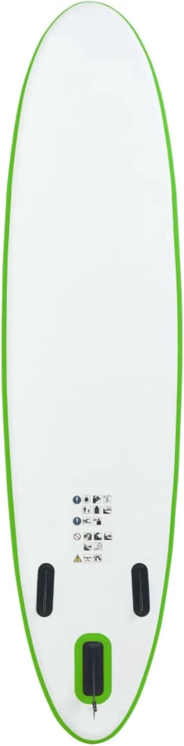 Alt view image 11 of 12 - vidaXL Paddleboard Set with Accessories Inflatable Paddleboard Green and White