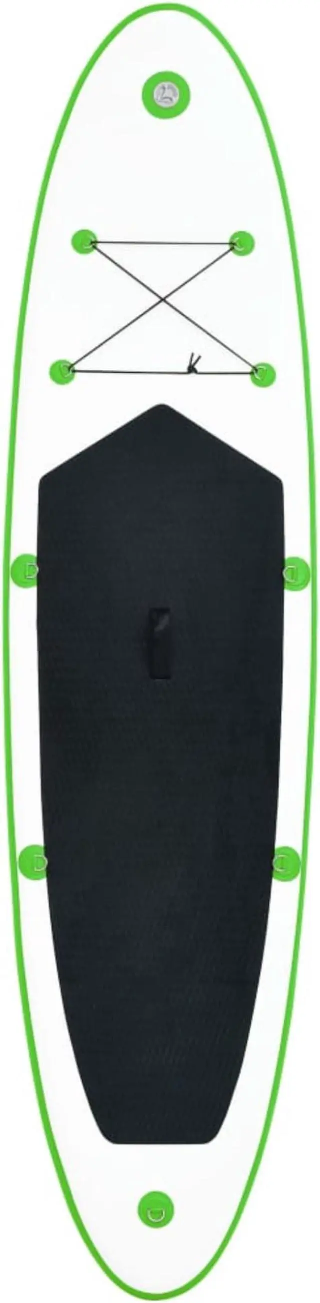 Alt view image 10 of 12 - vidaXL Paddleboard Set with Accessories Inflatable Paddleboard Green and White