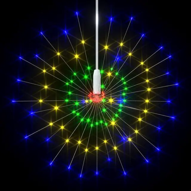 Alt view image 5 of 17 - vidaXL Outdoor Christmas Firework Light Multicolor 7.9" 140 LEDs