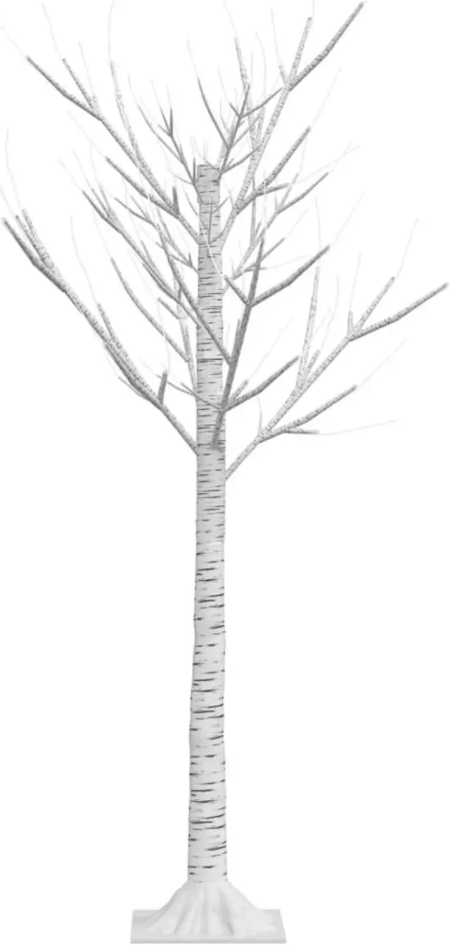 Alt view image 4 of 18 - vidaXL Christmas Tree 128 LEDs 3.9' Warm White Willow Indoor Outdoor