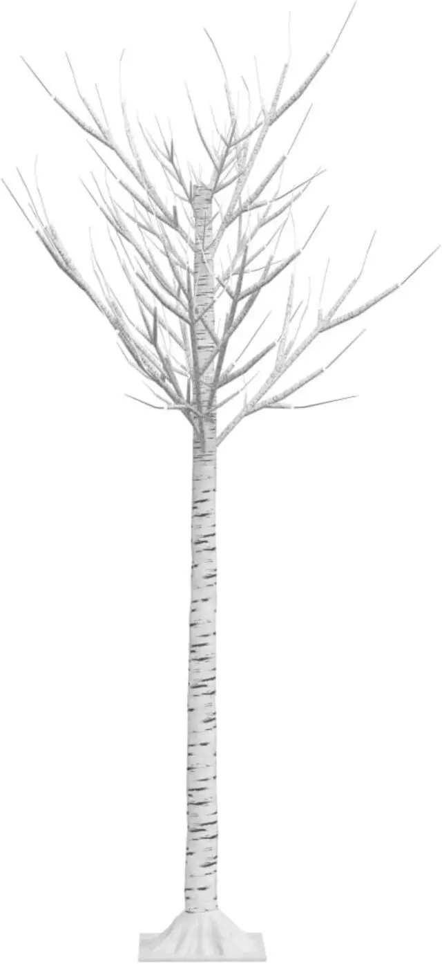 Alt view image 4 of 17 - vidaXL Christmas Tree 156 LEDs 4.9' Cold White Willow Indoor Outdoor