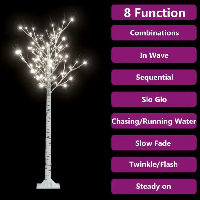 Alt view image 3 of 17 - vidaXL Christmas Tree 156 LEDs 4.9' Cold White Willow Indoor Outdoor