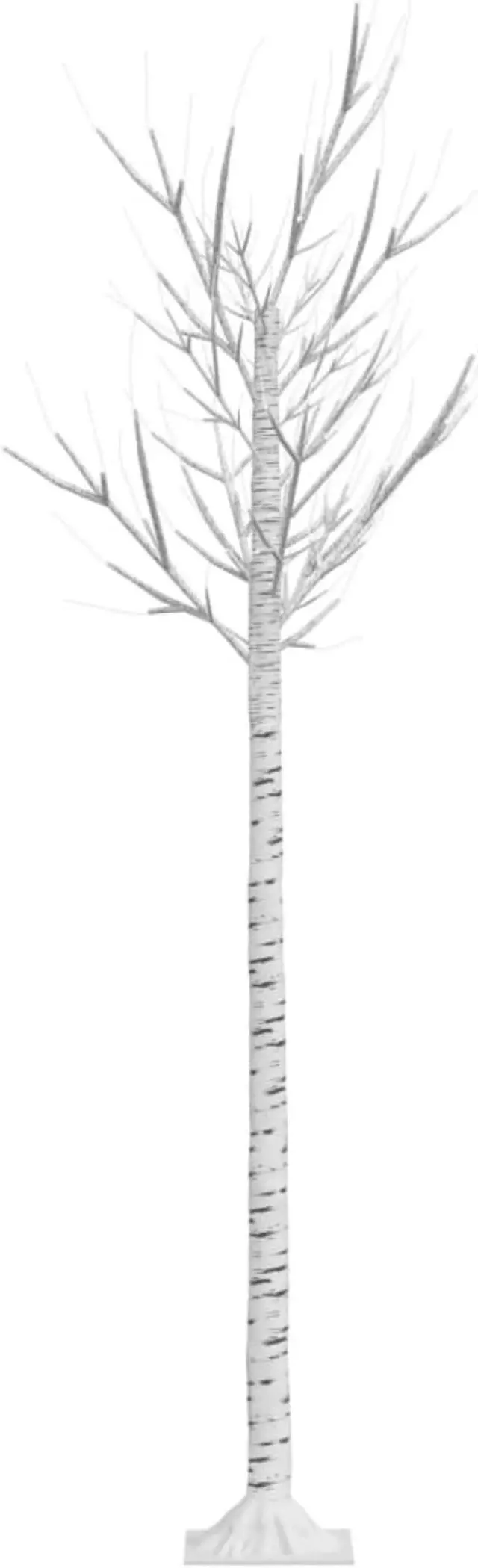 Alt view image 4 of 18 - vidaXL Christmas Tree 200 LEDs 5.9' Cold White Willow Indoor Outdoor