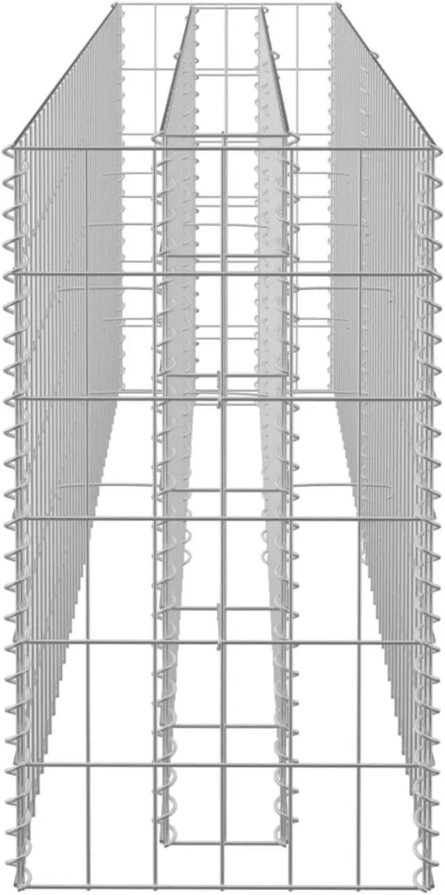 Alt view image 8 of 10 - vidaXL Gabion Hook Hog Ring Galvanized Hook for Gabion 100 Pcs Galvanized Steel