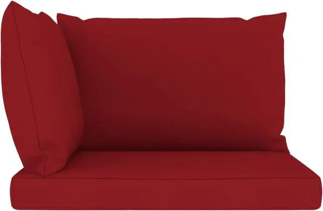 Alt view image 10 of 18 - vidaXL Chair Cushion 3 Pcs Outdoor Seat Cushion Sofa Pad Wine Red Oxford Fabric