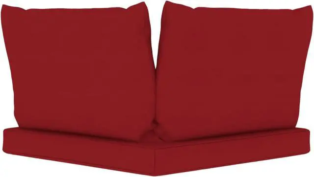 Alt view image 12 of 18 - vidaXL Chair Cushion 3 Pcs Outdoor Seat Cushion Sofa Pad Wine Red Oxford Fabric