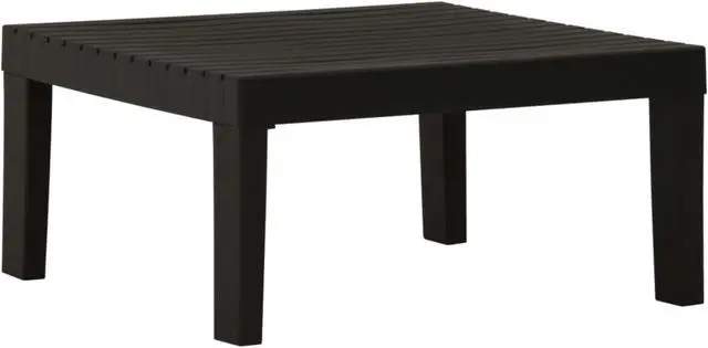 Alt view image 4 of 18 - vidaXL 2 Piece Garden Lounge Set with Cushions Plastic Gray