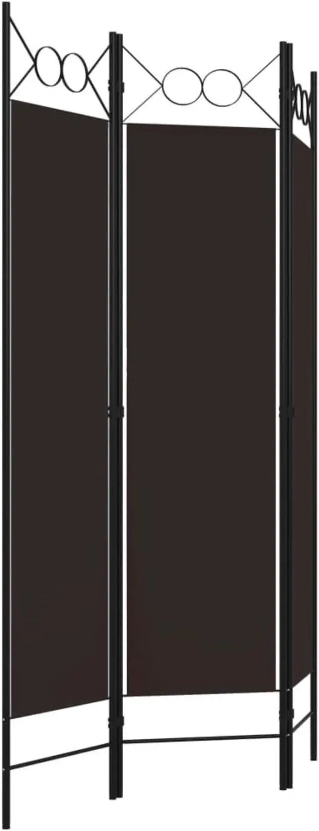 Alt view image 3 of 12 - vidaXL 3-Panel Room Divider Brown 47.2"x70.9"